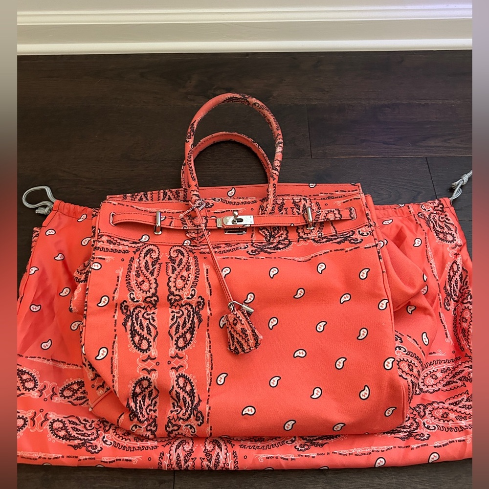The world is yours Paisley travel bag. Bought off KITH